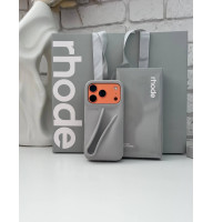 RHODE Сірий Gift Set – набір з чохлом на iPhone в оригінальному пакеті 